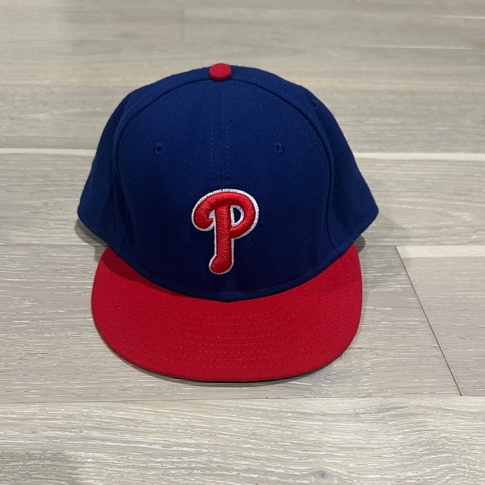 MLB Phillies Blue Red Cap